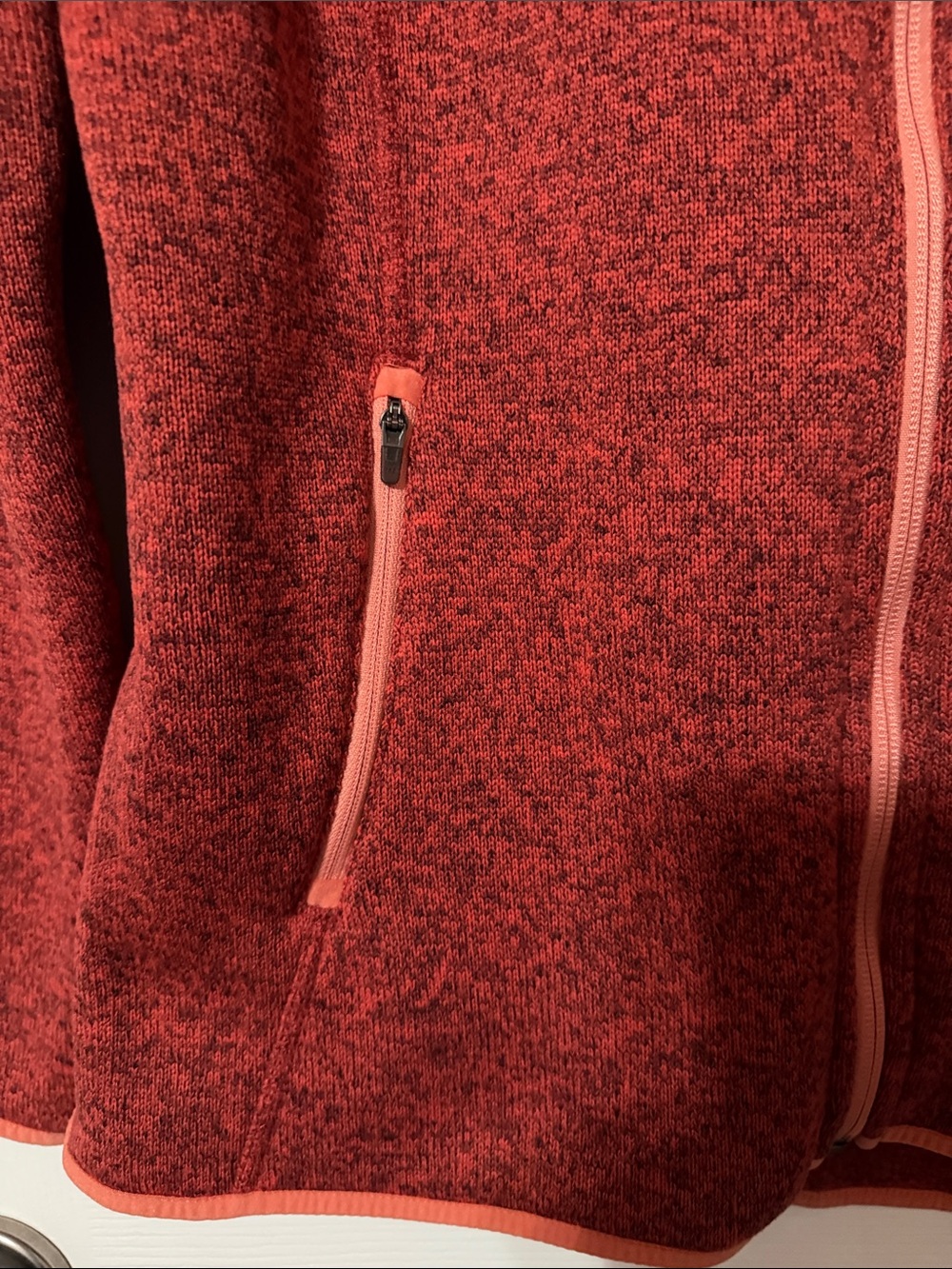 L.L. Bean Rust Heather Full-Zip Jacket - Picture 4 of 6